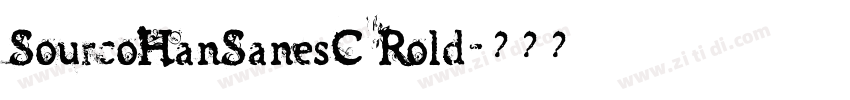 SourcoHanSanesC Rold字体转换